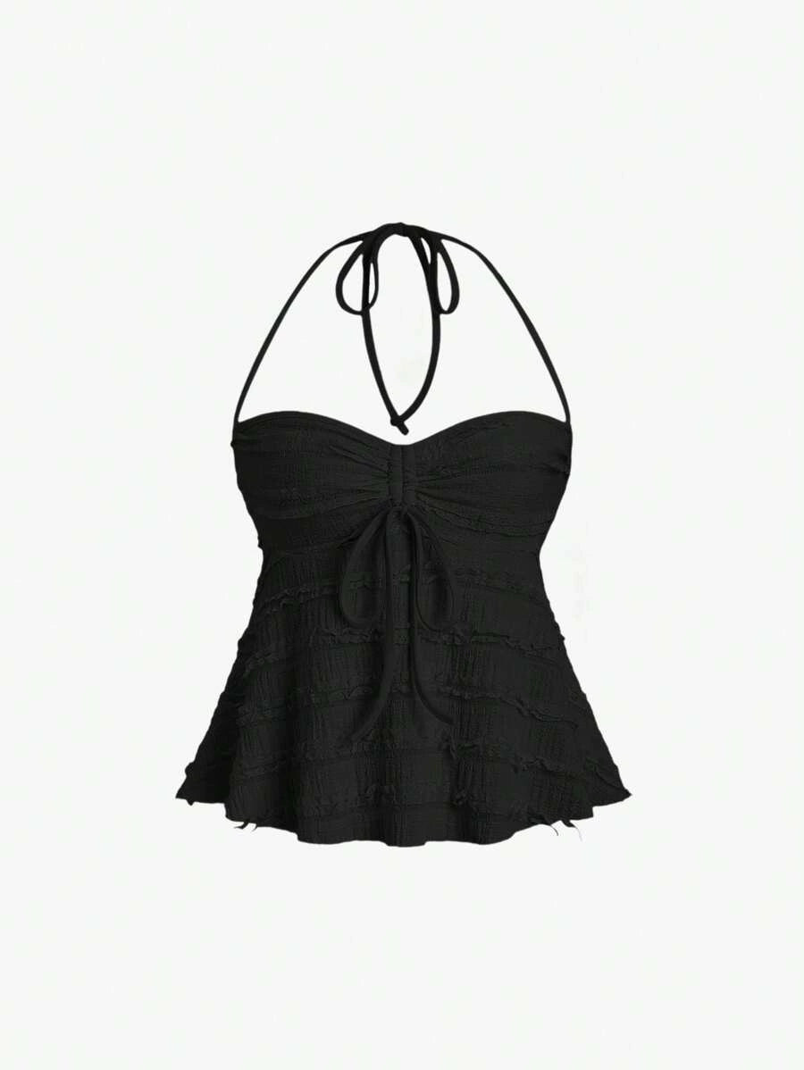 Hollow Halter Top